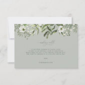 Sage Tuin Gift Aanvraag Bruiloft Behuizing Kaart (Voorkant)