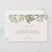 Sage Tuin Gift Aanvraag Bruiloft Behuizing Kaart (Voorkant)