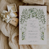 Sage Tuin Huwelijksuitnodiging Aankondiging Kaart