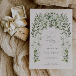 Sage Tuin Huwelijksuitnodiging Aankondiging Kaart