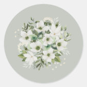 Sage Tuin Sticker Envelop Afdichtingen Bruiloft La (Voorkant)