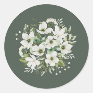 Sage Tuin Sticker Envelop Afdichtingen Bruiloft La