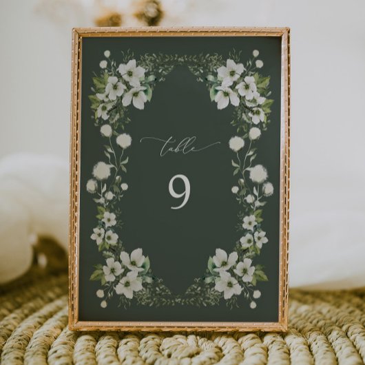 Sage Tuin Tafelnummer Kaart Receptie Decor