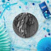 Sage van Barn-wood Grayscale, vers gesneden Papieren Bordje (Feest)