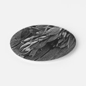 Sage van Barn-wood Grayscale, vers gesneden Papieren Bordje (Gekanteld)