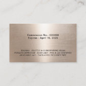 Sage van de mobiele Noteerbare Agent Groen & Goud Visitekaartje (Achterkant)