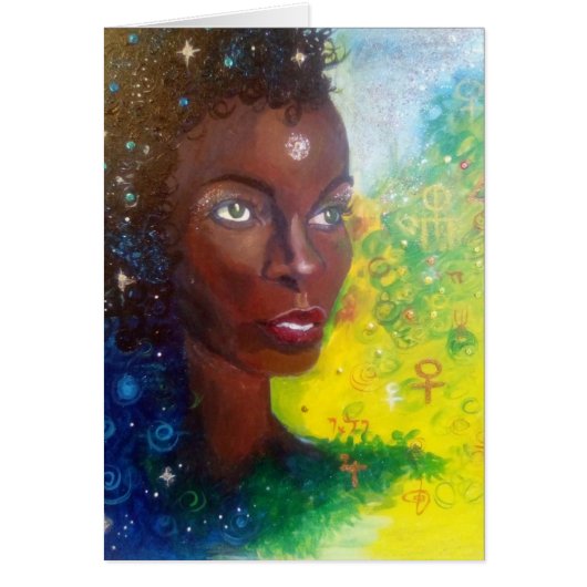 Sage van de Stars Saraswati-kaart (Voorkant)