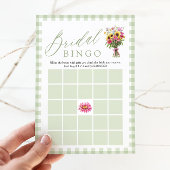 Sage Vers Fris Van De Markt Bruiloftsshower Bingo Kaart