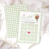 Sage Vers Fris Van De Markt Bruiloftsshower Bingo Kaart