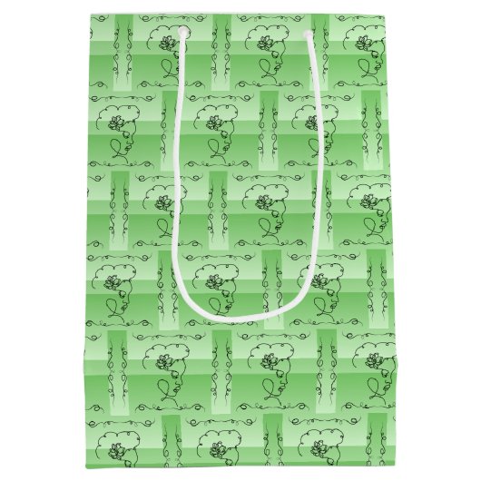 Sage Vertical Cadeautas met stromende schoonheid (Achterkant)