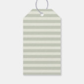 Sage Vintage Blush Bloem Bruiloftsborrel Cadeaulabel (Achterkant)