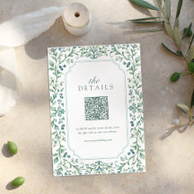 Sage Vintage Botanische Bloem QR-code details