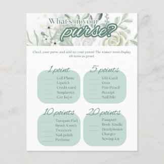 Sage Vrijgezellenfeest Game - Wat zit er in je tas