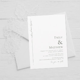 Sage Waar Voor Altijd Begint Huwelijksuitnodiging Kaart