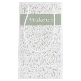 Sage Watercolor Wilde Bloem Florale Aangepaste Naa Klein Cadeauzakje