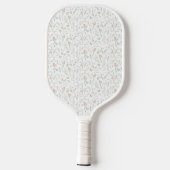 Sage Watercolor Wildebloem Florale Aangepaste Naam Pickleball Paddle (Achterkant)