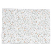 Sage Watercolor Wildflower Floral Groot Cadeauzakje (Achterkant)