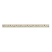 Sage Waterverf Floral Garland Grosgrain Ribbon Grosgrain Lint (Voorkant)