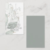 Sage Waterverf Foliage Books for Baby Informatiekaartje (Voorkant / Achterkant)