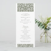Sage Wedding Ceremony Programma (Staand voorkant)
