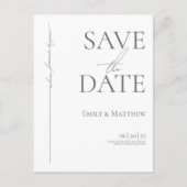 Sage Where Forever Begins Save The Date Aankondigingskaart (Voorkant)