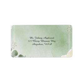 Sage Whisper Botanical Address Labels