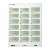Sage Whisper Botanical Address Labels (Full Sheet)