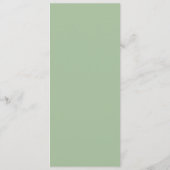 Sage Whisper Botanical Wedding Menu (Achterkant)
