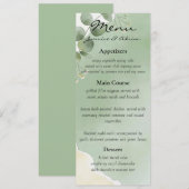 Sage Whisper Botanical Wedding Menu (Voorkant / Achterkant)