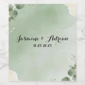 Sage Whisper Botanical Wijn Etiket (Enkel label)