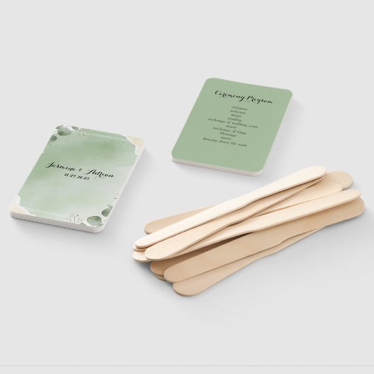 Sage Whisper Botanische Programma's Waaiers (Niet-gemonteerd)