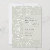 Sage White Lace Crochet Delicate Kaart (Voorkant)