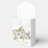 Sage White Peony Wedding Favor Box Bedankdoosjes (Geopend)