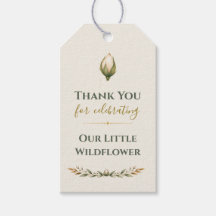 Sage Wilde Bloem Baby Shower Bedankt