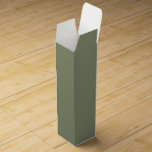 Sage Wine Gift Box Wijn<br><div class="desc">Voeg wijn of een ander vergelijkbaar vormig object toe aan dit cadeauvakje voor een sage. Paar met onze overeenkomende cadeautas,  pakpapier,  tissuepapier of lint.</div>