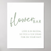 Sage & Wit Minimalistische Vrijgezellenfeesten Blo Poster (Voorkant)