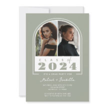 Sage Witte Boog Retro 2024 Foto Graduatie Partij