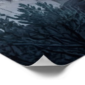 Sage Wolf Desert Moon Poster (Hoek)