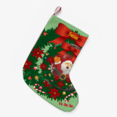 Sage Wreath Holiday Santa Kleine Kerstsok (Voorkant (Hangend))