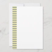 Sage Yellow Geometric Bridal Shower Invitation Kaart (Achterkant)