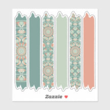 Sage & Zand Retro Cheer Mandala Patroon Washi Tape