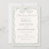 Sage Ze bindt de knoop kant Vrijgezellenfeest Kaart (Voorkant)