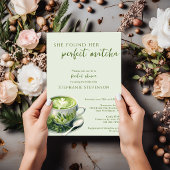 Sage Ze vond haar perfecte Matcha Bruidsuitnodigin Kaart
