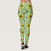 Sage Zonnebloem Dragenfly Leggings (Achterkant)