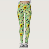 Sage Zonnebloem Dragenfly Leggings (Voorkant)