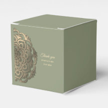 Sagegroen en gouden bruiloft met elegante aardse f