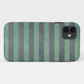 Sagegroen en heidegrijs strepenpatroon Case-Mate iPhone case (Achterkant (horizontaal))