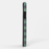 Sagegroen en heidegrijs strepenpatroon Case-Mate iPhone case (Achterkant/rechts)