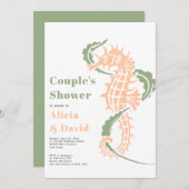 Sagegroen en perzikstrand douches kaart (Voorkant / Achterkant)