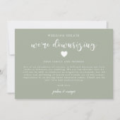 Sagegroen We Maken Het Kleinere Bruiloft Bij Aankondiging (Voorkant)